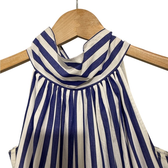 J. Crew Striped Halter Wide Leg Jumpsuit - Picture 7 of 9